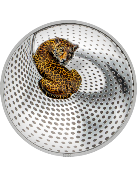 LEOPARD Camouflage of Nature 3 Oz Silver Coin 20$ Palau 2024 - Coins & More - Palau