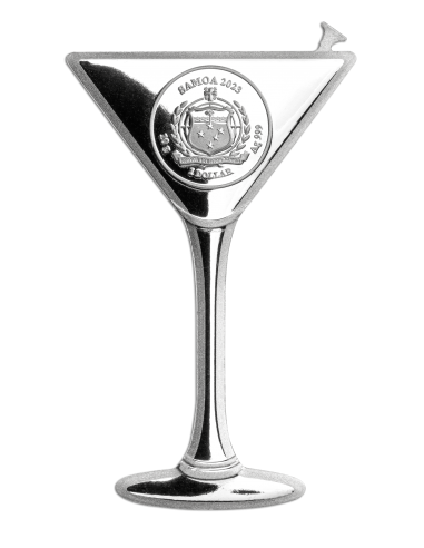MARTINI COCKTAIL 10g Silver Coin 1$ Samoa 2023 - Coins & More - Samoa