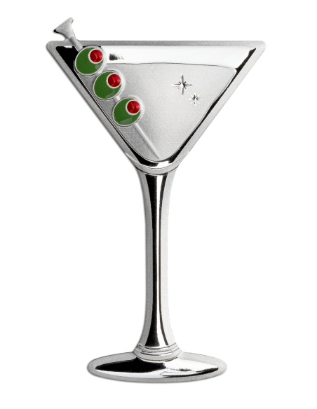 MARTINI COCKTAIL 10g Silver Coin 1$ Samoa 2023 - Coins & More - Samoa