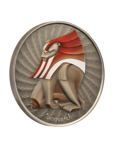 SASQUATCH World of Cryptids 1 Oz Silver Coin 2$ Niue 2023 - Coins & More - Niue