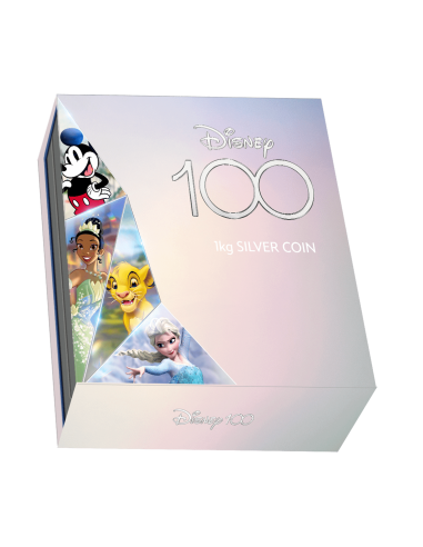 MICKEY MOUSE Disney 100 Magical Years 1 Kg Silver Coin 25$ Samoa 2023 - Coins & More - Samoa