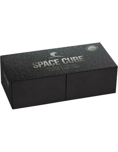 SPACE CUBE Campo del Cielo 2 Oz Silver Coin 5 Cedis Ghana 2023 - Coins & More - Ghana