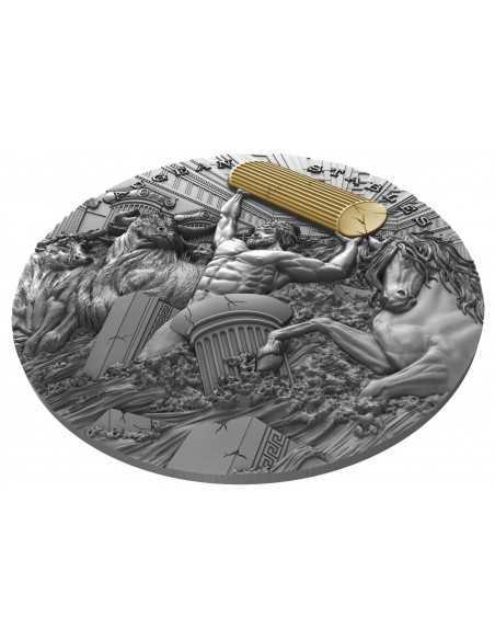 AUGEAN STABLES Twelve Labours of Hercules 2 Oz Silver Coin 5$ Niue 2021 - Coins & More - Mythologie, Légendes et Folklore