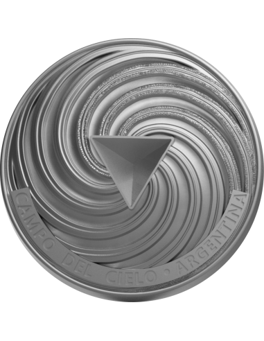 SPACE CUBE Campo del Cielo 2 Oz Silver Coin 5 Cedis Ghana 2023 - Coins & More - Ghana