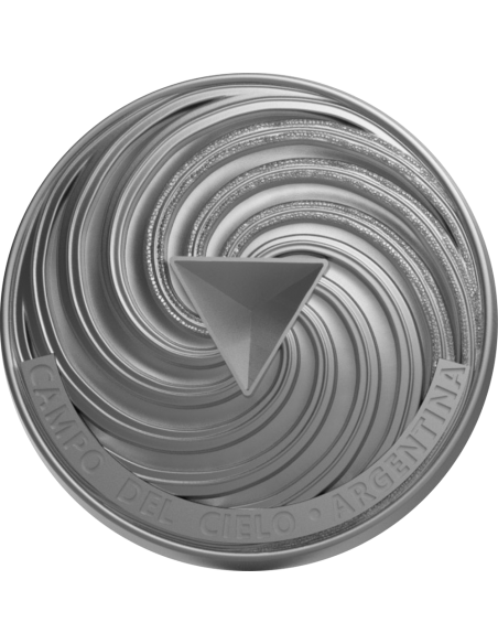 SPACE CUBE Campo del Cielo 2 Oz Silver Coin 5 Cedis Ghana 2023 - Coins & More - Ghana