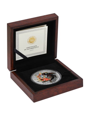 KOI FISH 1 Oz Meteorito Moneda 1$ Tokelau 2024 - Coins & More - Tokelau