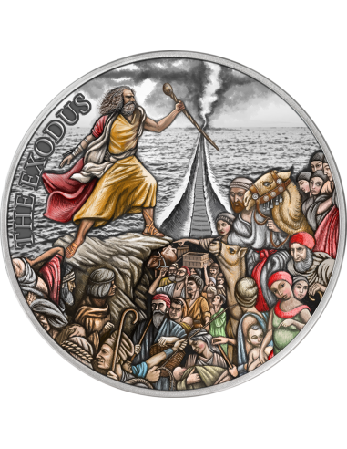 L'EXODUS Histoires fondamentales de la Bible Pièce ancienne en argent 5 Oz 10$ Niue 2024 - Coins & More - Tokelau