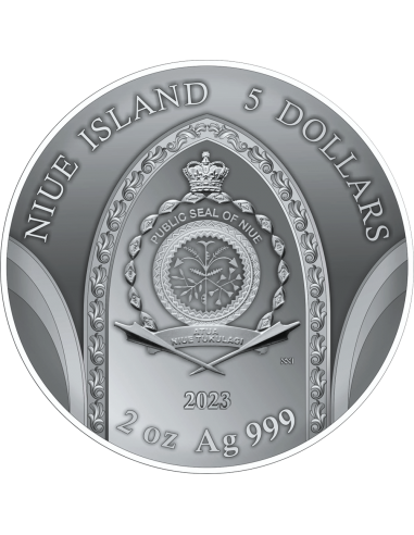 MONT SAINT-MICHEL ABBEY 500th Anniversary 2 Oz Silver Coin 5$ Dollars Niue 2023 - Coins & More - Niue