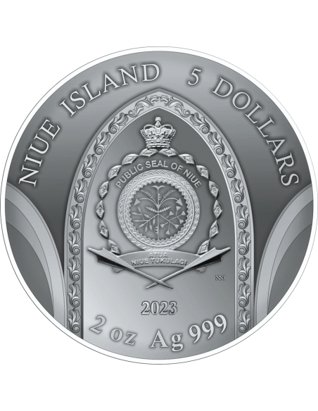 MONT SAINT-MICHEL ABBEY 500th Anniversary 2 Oz Silver Coin 5$ Dollars Niue 2023 - Coins & More - Niue
