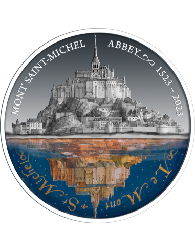 MONT SAINT-MICHEL ABBEY 500th Anniversary 2 Oz Silver Coin 5$ Dollars Niue 2023 - Coins & More - Niue