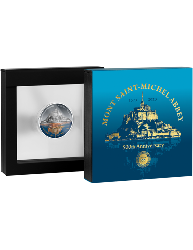 MONT SAINT-MICHEL ABBEY 500th Anniversary 2 Oz Silver Coin 5$ Dollars Niue 2023 - Coins & More - Niue