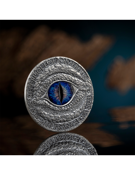 STARBURST AMPHITHERE Dragonology 2 Oz Silver Coin 2000 Francs Cameroon 2023 - Coins & More - Cameroon