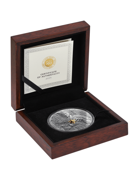 LUCIFER MORNING STAR Dual Essence 2 Oz Silver Coin 2000 Francs Cameroon 2023 - Coins & More - Cameroun