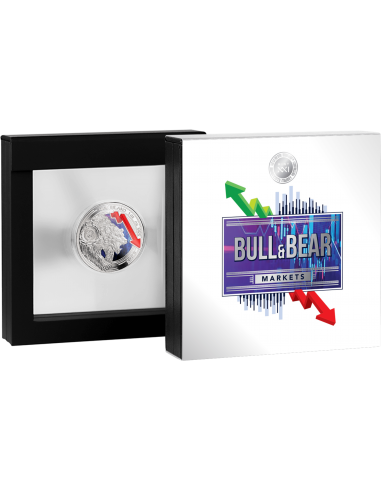 BULL AND BEAR MARKETS 1 Oz Silver Coin 2$ Niue 2023 - Coins & More - Niue