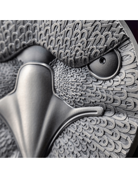 BINARY EAGLE Cryptocurrency 2 Oz Silver Coin 1000 Satoshi United Crypto States 2023 - Coins & More - Monete per Paese