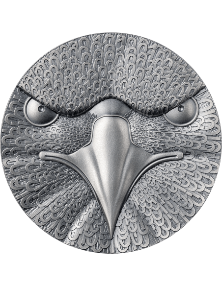 BINARY EAGLE Cryptocurrency 2 Oz Silver Coin 1000 Satoshi United Crypto States 2023 - Coins & More - Monete per Paese