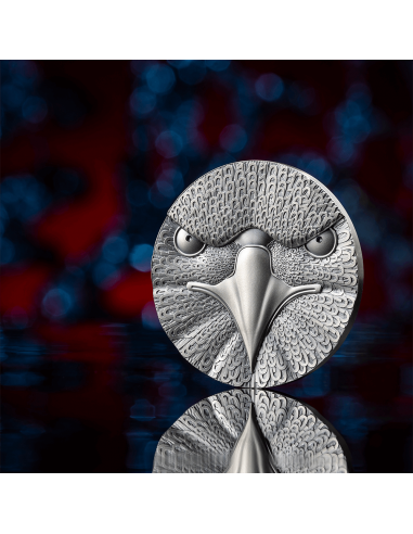 BINARY EAGLE Cryptocurrency 2 Oz Silver Coin 1000 Satoshi United Crypto States 2023 - Coins & More - Monete per Paese