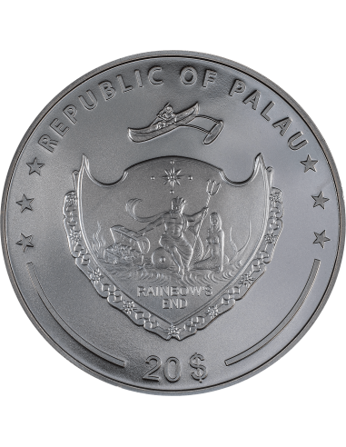 CHARON Ferryman of the Dead 3 Oz Silver Coin 20$ Palau 2023 - Coins & More - Palau