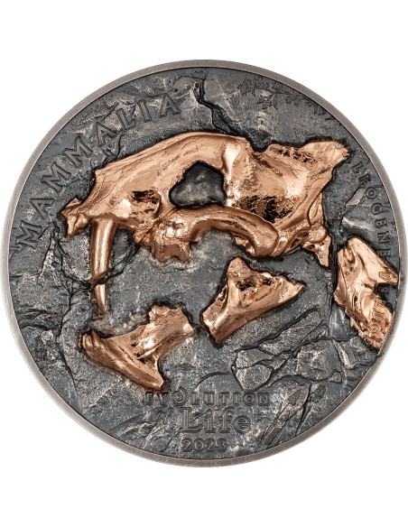 NIMRAVIDAE Evolution of Life 1 Oz Silver Coin 500 Togrog Mongolia 2023