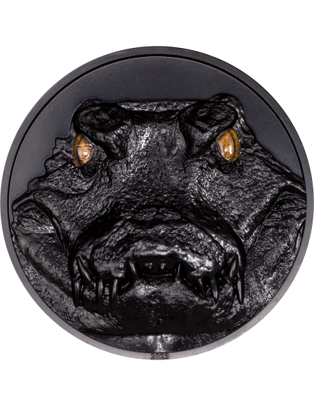 CAIMAN Hunters By Night 2 Oz Silver Coin 10$ Palau 2023