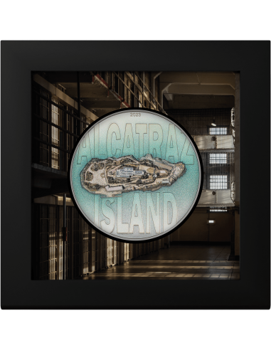 ALCATRAZ ISLAND 3 Oz Silver Coin 20$ Cook Islands 2023 - Coins & More - Isole Cook