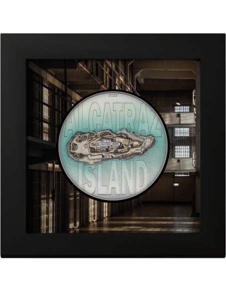 ALCATRAZ ISLAND 3 Oz Silver Coin 20$ Cook Islands 2023 - Coins & More - Isole Cook