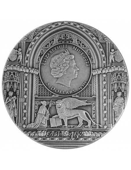 VENICE Aeternitas 2 Oz Silver Coin 5$ Niue 2022 - Coins & More - Niue