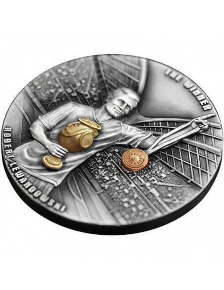 WINNER ROBERT LEWANDOWSKI The Way to the Dreams 2 Oz Silver Coin 5$ Niue 2023 - Coins & More - Niue