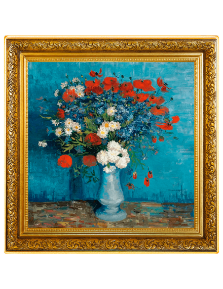 VASE WITH CORNFLOWERS 170th Anniversary of Vincent van Gogh 1 Oz Silver Coin 1$ Niue 2023 - Coins & More - Niue