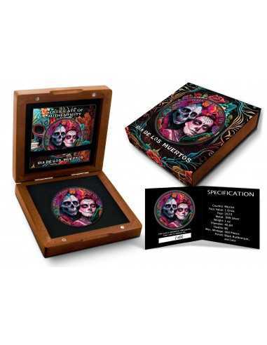 DIA DE LOS MUERTOS V Day Of The Dead Libertad 1 Oz Silver coin 1 Onza Mexico 2023 - Coins & More - Mexique