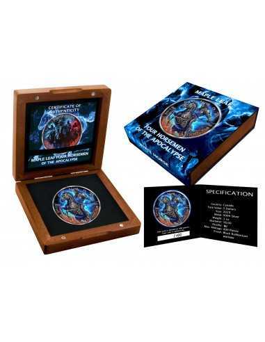 WHITE HORSE Four Horsemen of the Apocalypse 1 Oz Silver Coin 5$ Canada 2023 - Coins & More - Canada