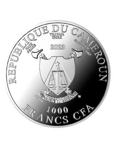 THE COLORFUL WORLD OF GAUDI II Silver Coin 1000 Francs Cameroon 2023 - Coins & More - Camerun