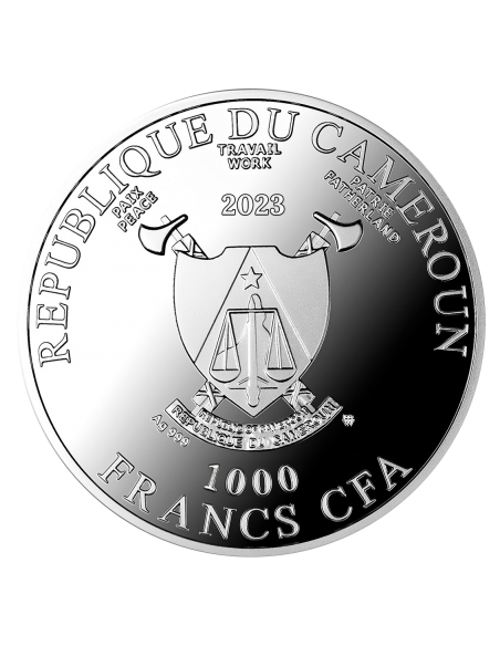 THE COLORFUL WORLD OF GAUDI II Silver Coin 1000 Francs Cameroon 2023 - Coins & More - Camerun
