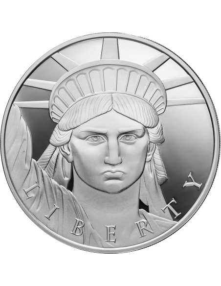 STATUE OF LIBERTY 1 Oz Silver Coin 1000 Satoshi United Crypto States 2023