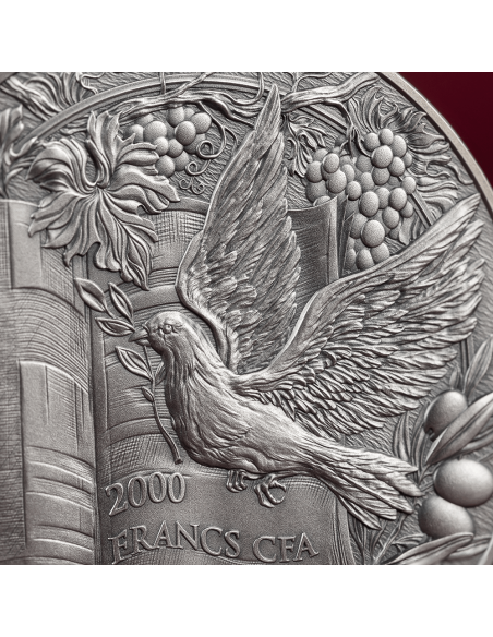 THE GARDEN OF EDEN Bible Stories 2 Oz Silver Coin 2000 Francs Cameroon 2023 - Coins & More - Camerun