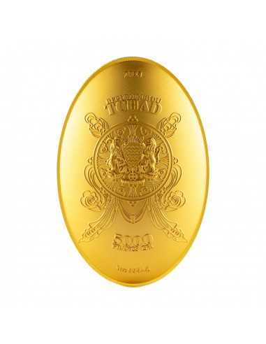 GILDED EIGHT DRAGON BUDDHA 1 Oz Silver & 6 Oz Copper Coin 5000 Francs Chad 2023 - Coins & More - Cameroon