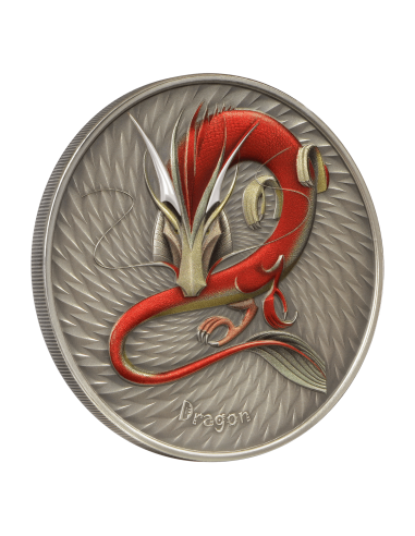 DRAGON World of Cryptids 1 Oz Silver Coin 2$ Niue 2023 - Coins & More - Niue