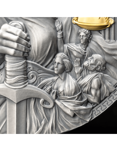 THEMIS The Great Greek Mythology 2 Oz Silver Coin 2000 Francs Cameroon 2023 - Coins & More - Camerun