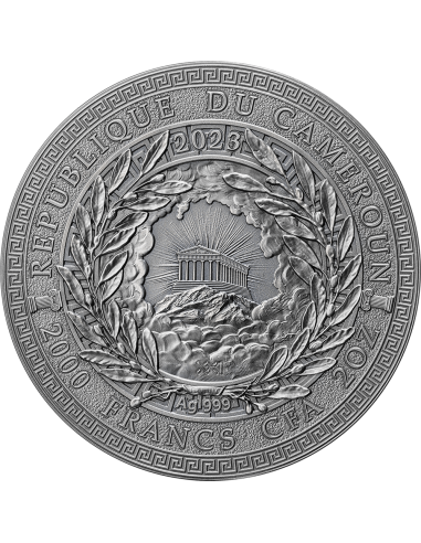 THEMIS The Great Greek Mythology 2 Oz Silver Coin 2000 Francs Cameroon 2023 - Coins & More - Camerun