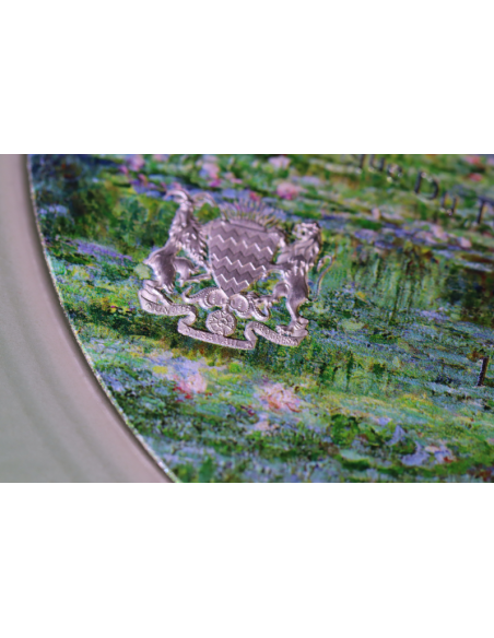 WATER LILY POND 1889 By Claude Monet 2 Oz Silver Coin 10000 CFA Francs Tchad 2024 - Coins & More - Tchad