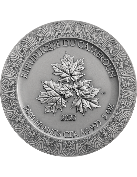 NYMPHS AND SATYR Celestial Beauty 5 Oz Silver Coin 5000 Francs Cameroon 2023 - Coins & More - Camerun