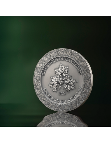 NYMPHS AND SATYR Celestial Beauty 5 Oz Silver Coin 5000 Francs Cameroon 2023 - Coins & More - Camerun