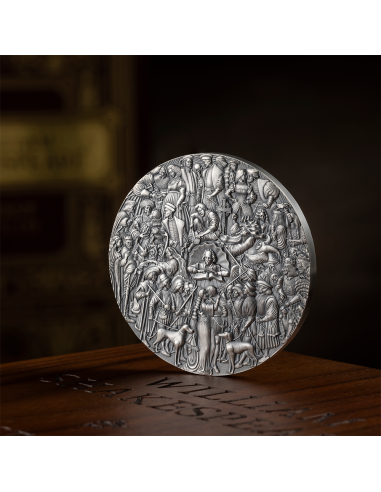 FIRST FOLIO William Shakespeare 400th Anniversary Edition 5 Oz Silver Coin 5000 Francs Cameroon 2023 - Coins & More - Cameroun