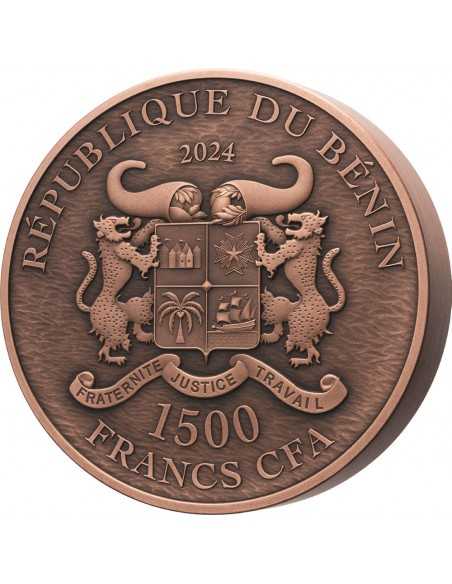 DRAGON 1 Kg Kilo Copper Coin 1500 Francs Benin 2024 - Coins & More - Africa