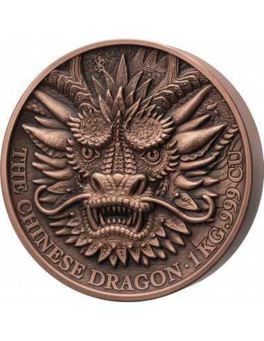 DRAGON 1 Kg Kilo Copper Coin 1500 Francs Benin 2024 - Coins & More - Africa