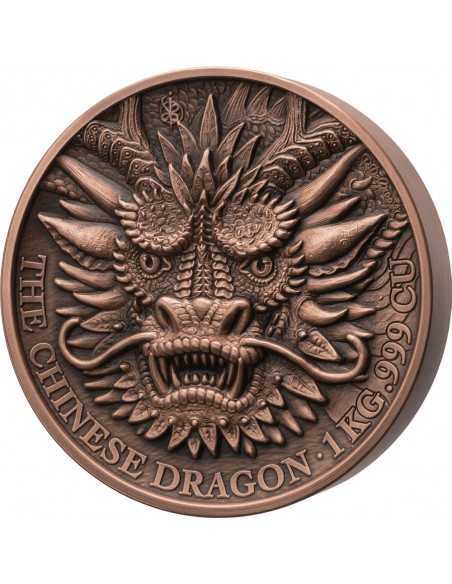 DRAGON 1 Kg Kilo Copper Coin 1500 Francs Benin 2024 - Coins & More - Africa