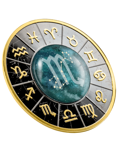 SCORPIO Zodiac Signs Silver Coin 500 Francs Cameroon 2023 - Coins & More - Camerún