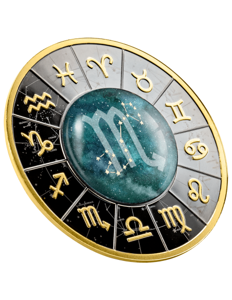 SCORPIO Zodiac Signs Silver Coin 500 Francs Cameroon 2023 - Coins & More - Camerún