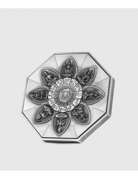 VAIROCANA Eight Protectors 5 Oz Silver & 28.5 Oz Copper Coin 25000 Francs Tchad 2024 - Coins & More - Camerún