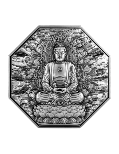 VAIROCANA Eight Protectors 5 Oz Silver & 28.5 Oz Copper Coin 25000 Francs Tchad 2024 - Coins & More - Camerún